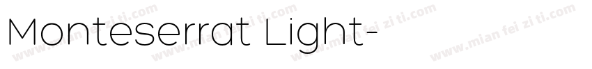 Monteserrat Light字体转换